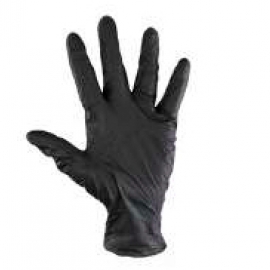 GUANTES NITRILO NEGROS 